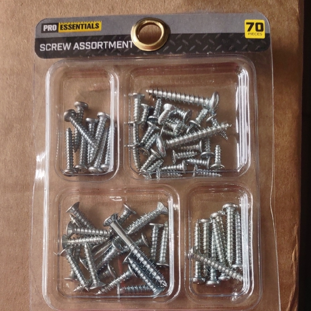 Room Essentials Silver Screw Assortment